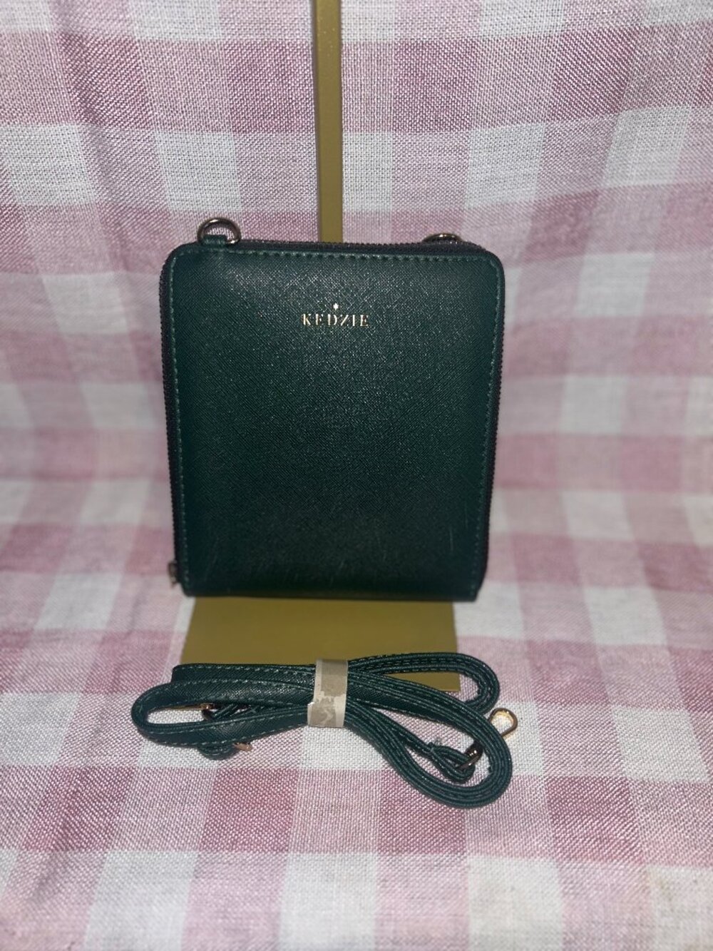 Kedzie Small Crossbody Bag – New Without Tags – Hunter Green Vegan Leather